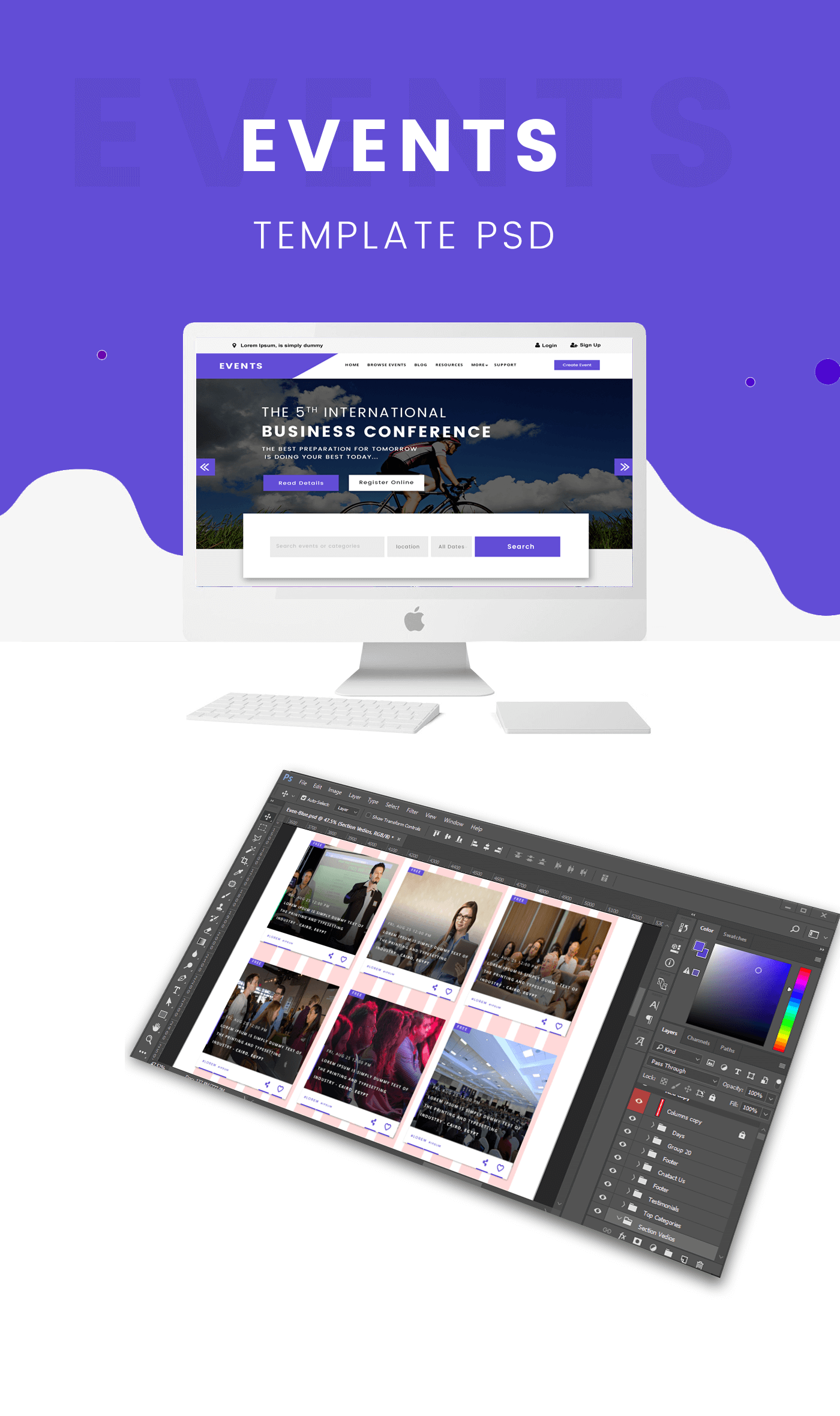 events platform website