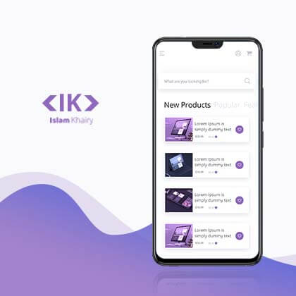 Ecommerce Mobile User Interface Design